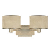Lenox Two Light Bath Vanity in Winter Gold