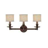 Midtown Three Light Bath Vanity in Burnished Bronze