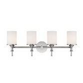 Studio Four Light Bath Vanity in Polished Nickel