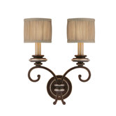 Park Place 18.5" Two Light Wall Sconce in Champagne Bronze