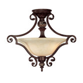 Manchester 3 Light Semi Flush Mount