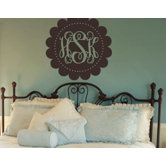 Scalloped Fancy Monogram Wall Decal