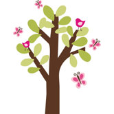 Butterfly Tree Wall Decal