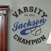 Champion Personalized Wall Decal