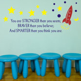 Stronger. Braver. Smarter Wall Decal