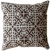 Malibu Outdoor Square Decorative Pillow in Brown