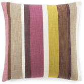 Hosta Stripes Cotton Pillow in Alabaster
