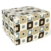 Geo Cotton Cube Ottoman