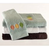 Streetlight Leaves Embroidered Towel Set