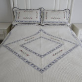 Blue Diamond Full / Queen Quilt Set