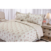Rose Perfume Quilt Set