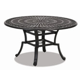 Del Mar Round Aluminum Dining Table