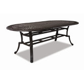 Del Mar Oval Aluminum Dining Table