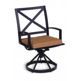 La Jolla Swivel Dining Arm Chair with Cushion