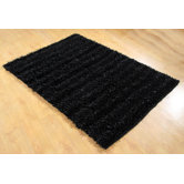 Seabury Black Shag Area Rug