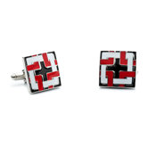 Locked Squares Cufflinks in Black