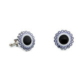 Dial Cufflinks in Black