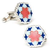 Bloom Cufflinks in Blue / Pink