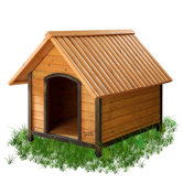 Arf Frame Dog House with Dark Frame