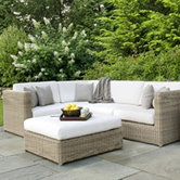 Sag Harbor Sectional Deep Seating Group with Cushions