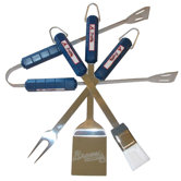 MLB 4-Piece BBQ Grill Tool Set