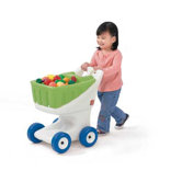 Little Helper's Grocery Cart in Green and White
