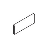 Castle De Verre 3" x 10" Bullnose in Turret Beige