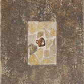 Castle De Verre 10" x 13" Decorative Accent Tile in Regal Rouge