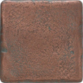 Castle Metals 4" x 4" Decorative Wall Tile in Aged Copper