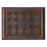 Castle Metals 12" x 16" Clover Mural Decorative Wall Tile in Wrought Iron