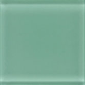 Glass Reflections 4 1/4" x 4 1/4" Glossy Wall Tile in Serene Green