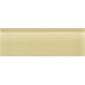 Glass Reflections 4 1/4" x 12 3/4" Glossy Wall Tile in Cream Soda