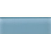 Glass Reflections 4 1/4" x 12 3/4" Glossy Wall Tile in Blue Lagoon
