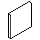 Fidenza 6" x 6" Surface Bullnose in Caf&eacute;