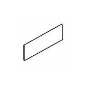 Sandalo 3" x 12" Bullnose in Serene White