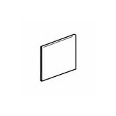 Sandalo 6" x 6" Surface Bullnose in Raffia Noce