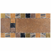 Terra Antica 6" x 12" Decorative Accent Border in Bruno