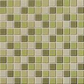Isis 12" x 12" Glass Mosaic Tile in Kiwi Blend