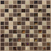 Coastal Keystones 1" x 1" Mosaic Tile in Treasure Island