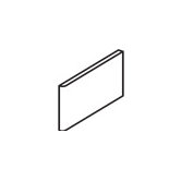 Rittenhouse Square 3" x 6" Bullnose on 3" Side in Matte Uptown Taupe
