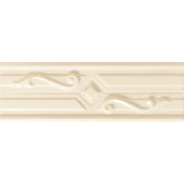 Polaris 4" x 12" Glazed Decorative Geo Accent in Gloss Almond