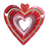 Designer Heart Wind Spinner