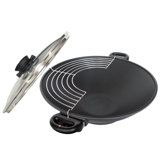 36cm Wok mit Deckel und Grill
