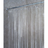 Vinyl Shower Extra-Wide Curtain/Liner in Clear
