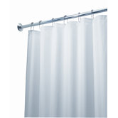 EVA Frost Extra Long Shower Curtain/Liner in White