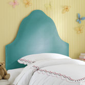 High Arc Micro-Suede Upholstered Headboard