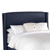 Nail Button Wingback Headboard
