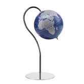Punto Ocean Floor Globe in Metallic Blue