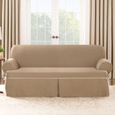 Cotton Duck Sofa T-Cushion Slipcover