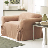 Soft Suede Club Chair Slipcover
